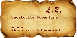 Laczkovits Robertina névjegykártya